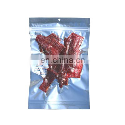 1.5Oz 10Oz Clear Silver Flat Pouch Vacuum Sealing Plastic Bag For Home Made Jerky