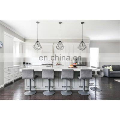 Modern style design wood white American custom kitchen cabinet