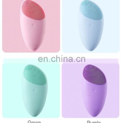 Electric Silicone Facial Cleansing  Vibration Facial Cleansing Brush Mini Facial Cleansing Brush to remove blackheads