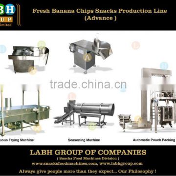 Fried Fresh Plantain Banana Chips Crisps Production Line Machines Equipment