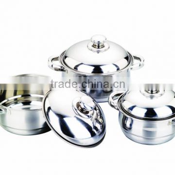 Stainless 3pcs belly casserole set