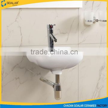 GOALAR Reliable quality ceramic bathroom wall hung basin