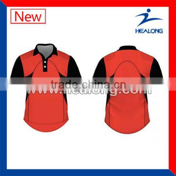 Latest Custom Design Cricket Team Uniform Unisex Polo