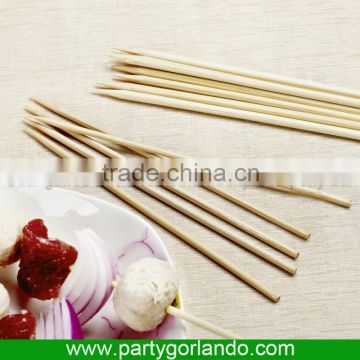 2.5 x150mm round natural BBQ Dan bamboo skewers with Sharp End FDA food grade