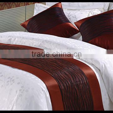 luxury hotel decoration bed throw with matching cushion cover
