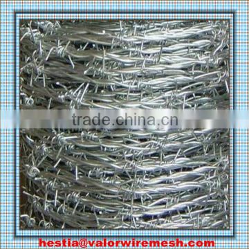 razor barbed wire mesh fence ISO Plastic coated & Galvanized Barbed Wire