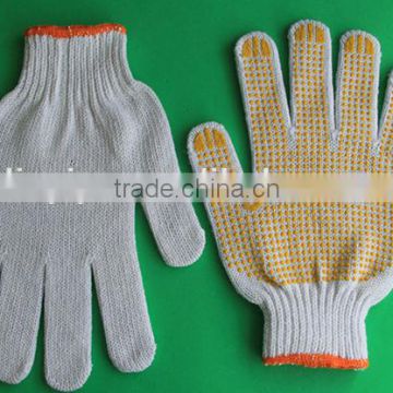 Yisheng 55g yellow safety work PVC dotted gloves