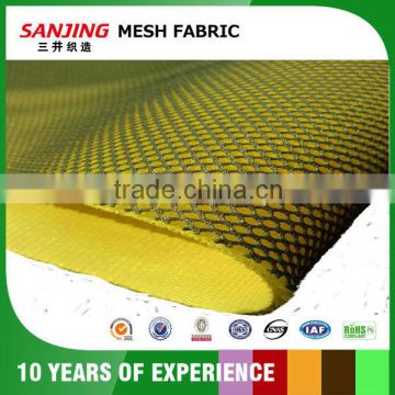High Quality Black Yellow Mesh Fabric for Backpack