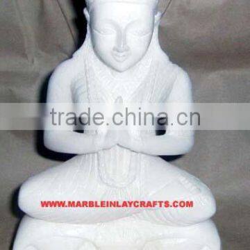 Italian Marble Gautam Buddh Statue