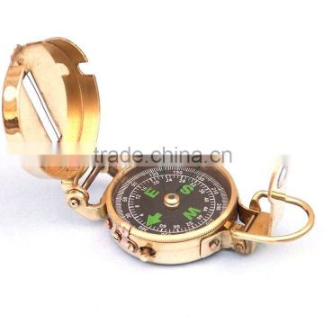 Nautical Solid Brass Military Compass -Antique Brass compass 13428