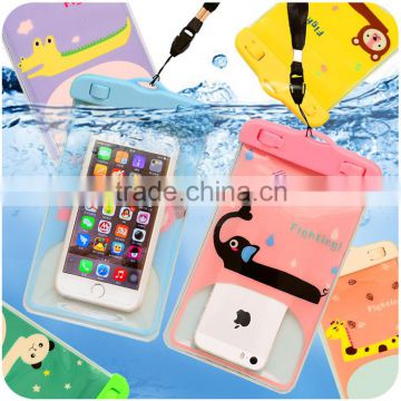 Manufacture high quality mobile phone pvc waterproof bag