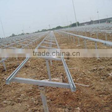 Ground mounting system for solar panel installation