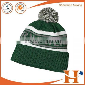Customize high quality double brims knitted hats character style hat