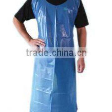 Disposable Pe apron blue