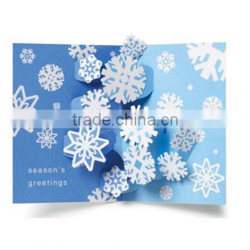 paper cut greeting card, folded holidays card retail