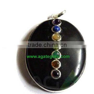 Black Agate Oval Pendent : Wholesaler Manufacturer