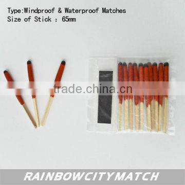 windproof and waterproof matches