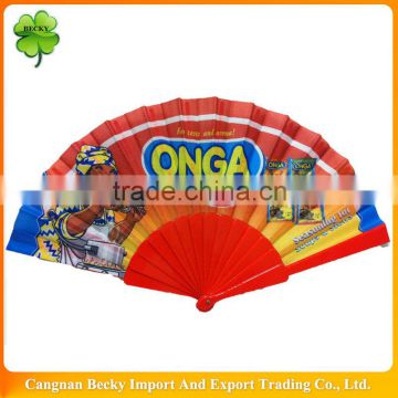 plastic fan with 4c printing fabric