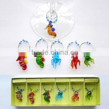 2016 Hot Sale different kinds of Wine Glass Charms