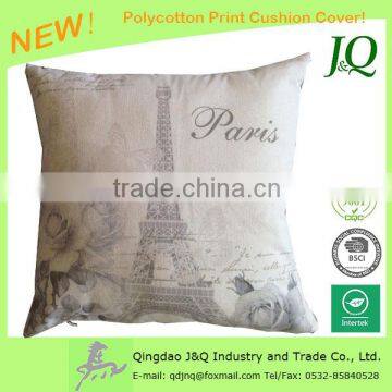 Polycotton Efel Tower Print Cushion Covers