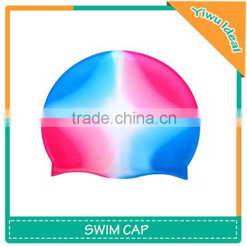 Promotional Adult Rainbow Silicone Colorful Swim Cap