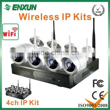 2016 New Product HD 720P Night Vision Infrared HD Wireless NVR kits cameras