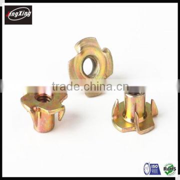 Good price DIN1624 T nut with 4 prongs M4-M10