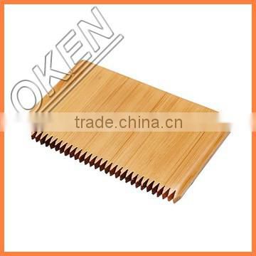 Factory price bamboo surf wax comb eco 100% eco bamboo material wholesale cheaper sharp surf comb
