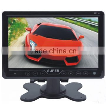 Digital Screen 7 inch TFT LCD Display Car Monitor with HD Input