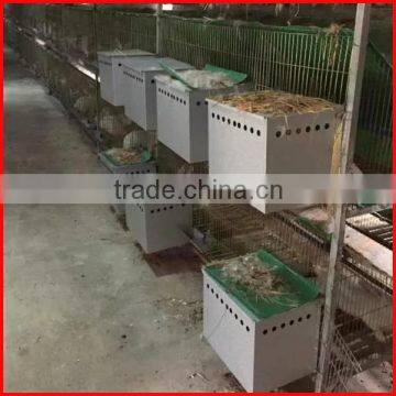 hot galvanizd rabbit nest box