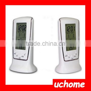 UCHOME Yiwu Factory Sell LED Pretty Digital Lcd Calendar Thermometer Musical Alarm Clocks For Kids