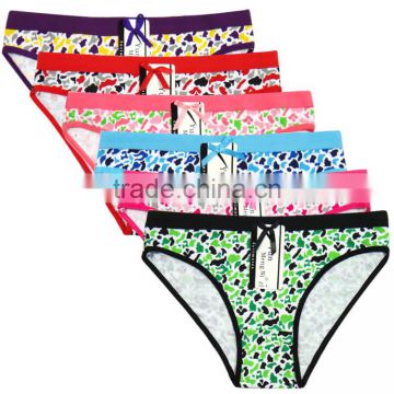 Sexy Hot Teen Girls Briefs Soft Cotton Panties With Printing Preteen Underwear