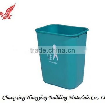 Green decorative anti-theft heat-resistance plastic Garbage Can