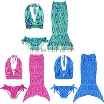 S64838A Lovely Children Baby Girls Mermaid Tail Bath Split Swimsuit