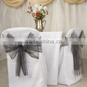wedding organze chair sash and wedding chair cover