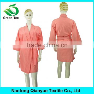 Personalized Women Cotton Shawl Collar Microfiber Flannel Bathrobe