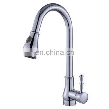 Water Mix Single Handle Wall Mounted Stainless Steel UPC Sink Pull Out Kitchen Faucet