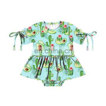 Soft bright floral pattern flower printing  Baby Girl Romper