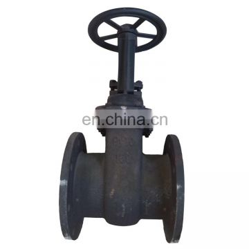 GOST standard steam cast iron double disc water seal flange type gate valve