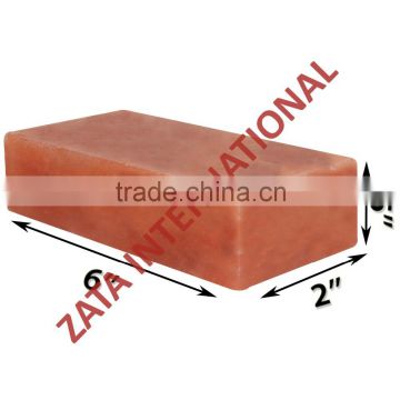 Himalayan Natural Crystal Rock Salt Tiles Plates Slabs Size 6" x 2" x 0.5" for BBQ Barbecue Cooking searing Serving Grilling