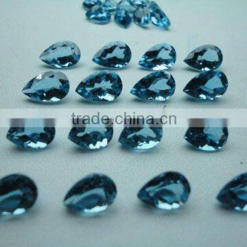 London Blue topaz Loose Calibrated Briolettes Faceted cut
