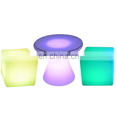 led seating mobile bar lumineux cubo led tables patio chair light up outdoor furniture