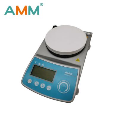 AMS-181E Laboratory Magnetic Heating Mixer-Large LCD screen displays time and speed