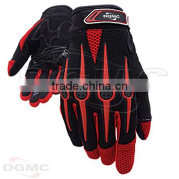 Direct rubber injected cycle gloves
