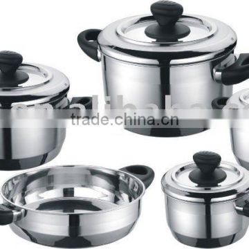 9 pcs stainless steel cookware set (S-A1827-T9)