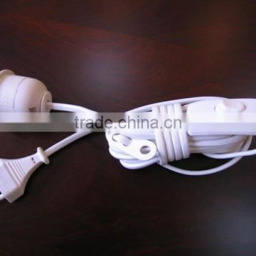 European standard extension cord with E27 lampholder cord