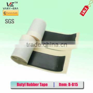 1.5mm*65mm*600mm Butyl Roofing Black Rubber Tape