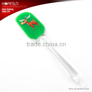 Beautiful heat resistant silicone christmas spatula