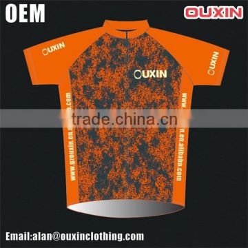 OEM China factory sublimaite skeleton cycling jersey