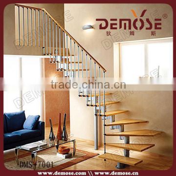 steel toughened glass staircase ,hidden stringer stairs